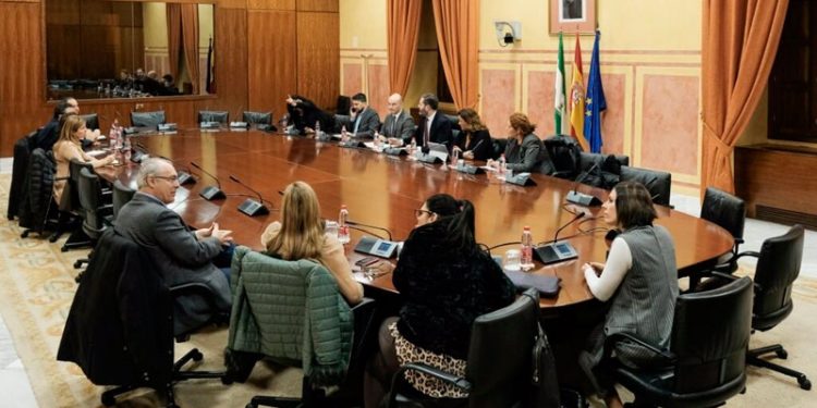 Grupo de trabajo andaluz sobre reto demográfico plantea incluir la despoblación como criterio para el reparto de fondos 1 mesa de trabajo parlamento andaluz reto demográfico