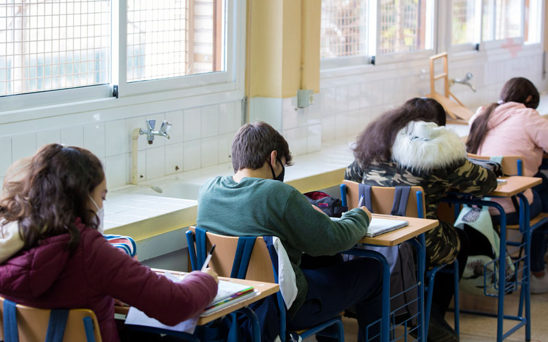 Aula de un centro educativo en Andalucía
