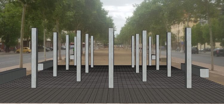 Sevilla inaugurará el 6 de abril un monumento a los represaliados en campos de concentración 1 Boceto del monumento