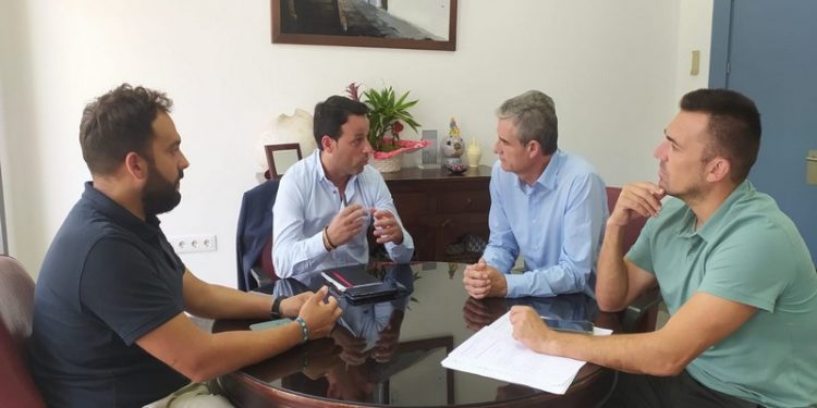 Reunión de los alcaldes de Linares y Arcos de la Frontera, Javier Perales e Isidoro Gambín