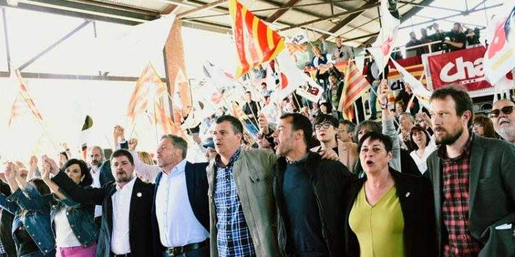 chunta aragonesista mitin central campaña elecciones