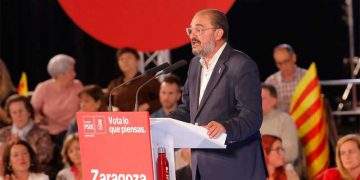 javier lamban psoe aragon mitin zaragoza pedro sanchez