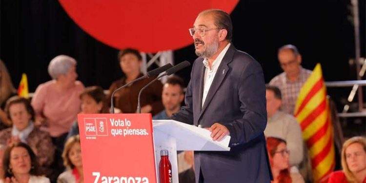 javier lamban psoe aragon mitin zaragoza pedro sanchez
