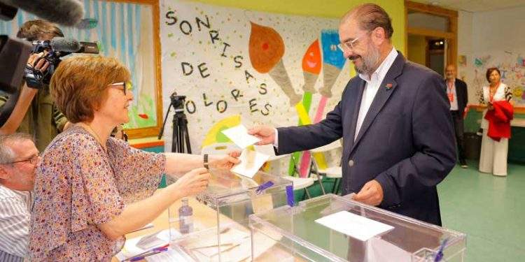 javier lamban voto elecciones aragon