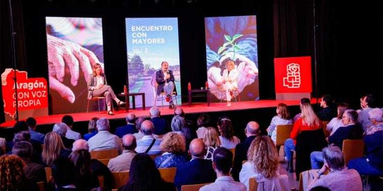 'Cuidado en Comunidad', la estrategia para personas mayores del PSOE en Aragón en la prevé invertir 1.000 M€ 1 psoe aragon encuentro con mayores
