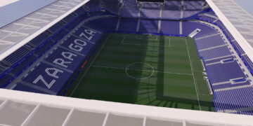 Avances en la construccion de la nueva Romareda El proyecto que renueva la ilusi