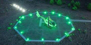 Se pone en marcha la primera helisuperficie 24 horas en la comarca de Cuencas Mineras