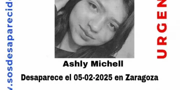 SOS Desaparecidos intensifica la búsqueda de Ashly Michell, desaparecida en Zaragoza desde el 5 de febrero