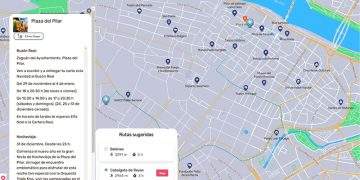 Zaragoza estrena un mapa interactivo que geolocaliza diariamente los eventos y puntos de interés navideños