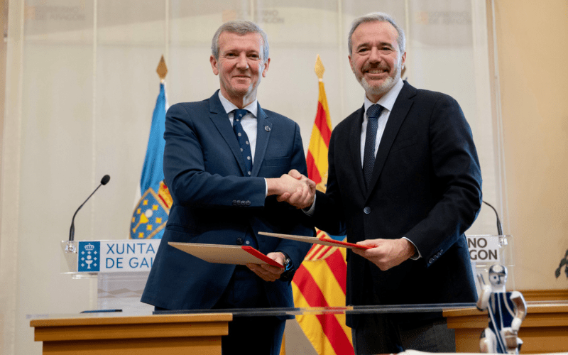 Aragón y Galicia unen fuerzas para retomar la Declaración de Santiago