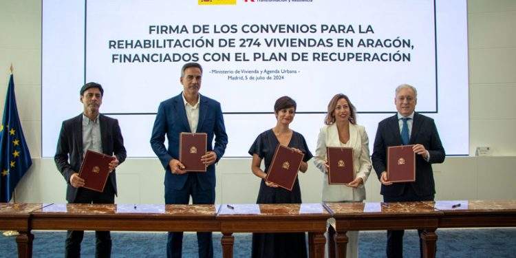 Aragón recibe más de 7,5 millones de euros del Gobierno de España en la rehabilitación de viviendas