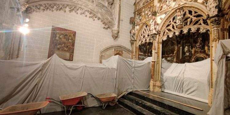 Se inician los trabajos de restauración de la capilla de los Sagrados Corporales en Daroca 1 Se inician los trabajos de restauración de la capilla de los Sagrados Corporales en Daroca