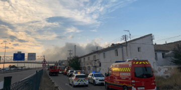 Incendio Fabrica Utebo Zaragoza