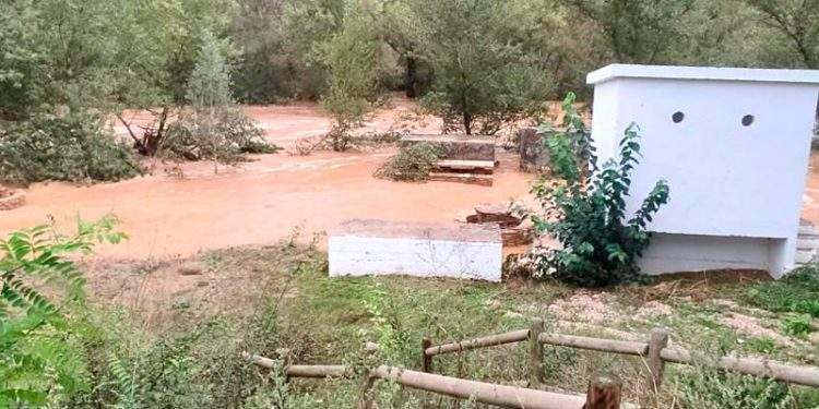 Múltiples incidencias en las carreteras de Aragón por las lluvias y las tormentas